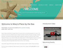 Tablet Screenshot of marysplacebythesea.org